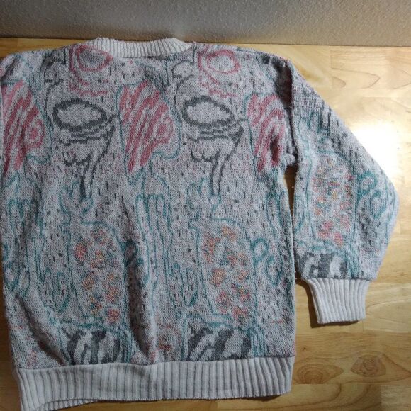 Vintage Western Sportswear Abstract Pattern Knit Sweater - Picture 8 of 8